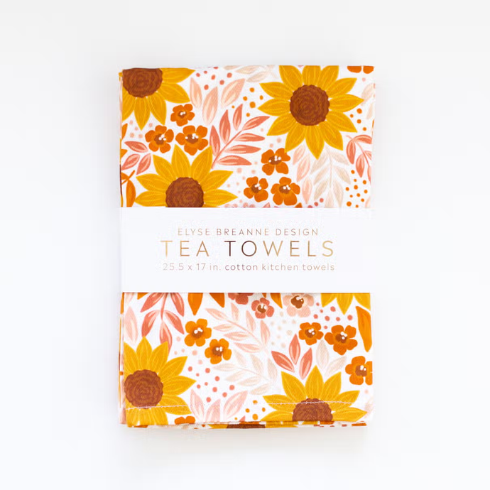 Pack of 2 Sunflower Field Tea Towels