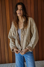 Load image into Gallery viewer, Maggie Beige Dolman Quilted Knit Jacket
