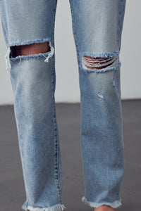 HIGH RISE STRAIGHT JEANS