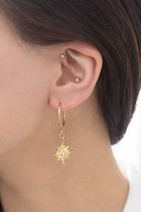 Northern Star Hoop Earrings