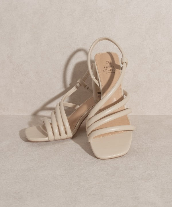 Strappy Wooden Heel Sandal