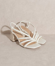 Load image into Gallery viewer, Strappy Wooden Heel Sandal