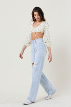 Load image into Gallery viewer, Distressed Wide Leg Jeans
