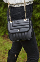Load image into Gallery viewer, Vegan Leather Quilted Flap Bag