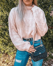 Load image into Gallery viewer, Vegan Leather Quilted Flap Bag