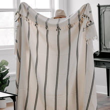 Load image into Gallery viewer, Kate Turkish Throw Blanket - Two Stripe