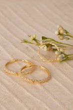 Load image into Gallery viewer, Twine ring and earring set