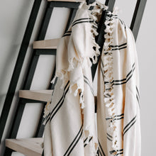 Load image into Gallery viewer, Kate Turkish Throw Blanket - Two Stripe