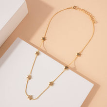 Load image into Gallery viewer, Simple Gold Stars Necklace