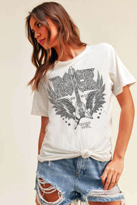 Rock n Roll Graphic Tee - Black