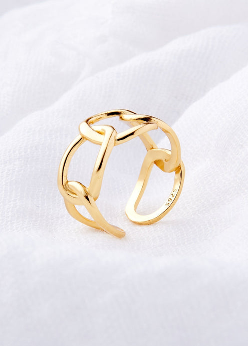 Gabby: 14k Gold Plated Statement Ring