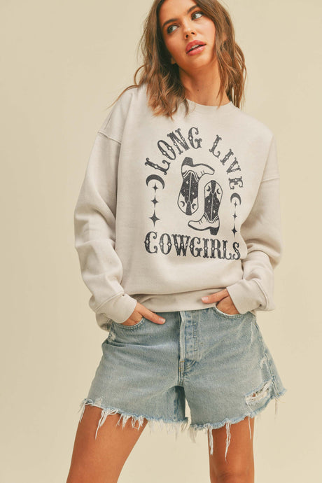 Long Live Cowgirls Graphic Pullover