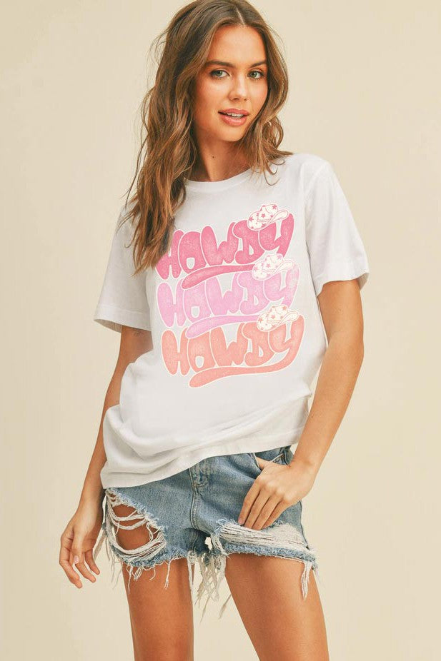 Pink Howdy Graphic Tee