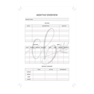 Ditsy Floral Budget Planner