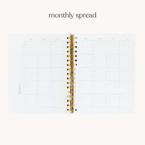 White Anemone Undated Planner