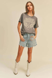 Rock n Roll Graphic Tee - Black