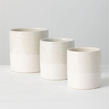 Load image into Gallery viewer, White Speckled Planter/Vases