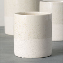 Load image into Gallery viewer, White Speckled Planter/Vases