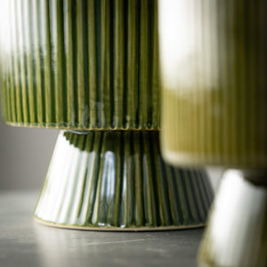 Modern Pedestal Urn Pots - Set of 2