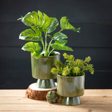 Load image into Gallery viewer, Modern Pedestal Urn Pots - Set of 2