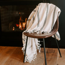 Load image into Gallery viewer, Kate Turkish Throw Blanket - Two Stripe