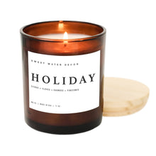 Load image into Gallery viewer, Holiday Soy Candle | 11 oz Amber Jar Candle