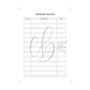Ditsy Floral Budget Planner