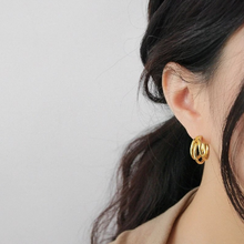 Load image into Gallery viewer, Gold Plated Triple Hoop Earrings