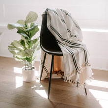 Load image into Gallery viewer, Kate Turkish Throw Blanket - Two Stripe