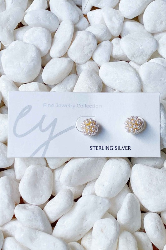 Jenna Pearl Sterling Silver Earrings