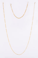 Load image into Gallery viewer, Chain bracelet and necklace set- gold
