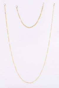 Chain bracelet and necklace set- gold