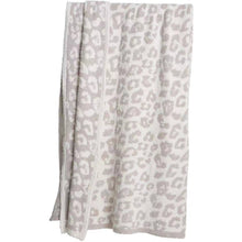 Load image into Gallery viewer, Grey Dreamy Plush Leopard Blanket