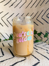Load image into Gallery viewer, You&#39;re So Golden Glass Can Style Cup