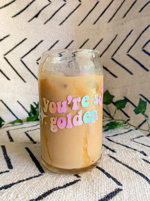You're So Golden Glass Can Style Cup