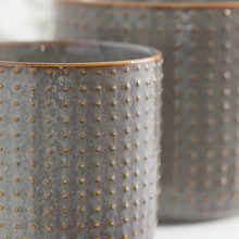 Load image into Gallery viewer, Multicolor Ceramic Hobnail Pots - Set of 2