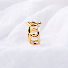 Load image into Gallery viewer, Gold Plated Open Loop Statement Ring: Gold Plated Sterling Silver