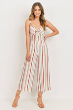 Load image into Gallery viewer, Striped Linen Romper