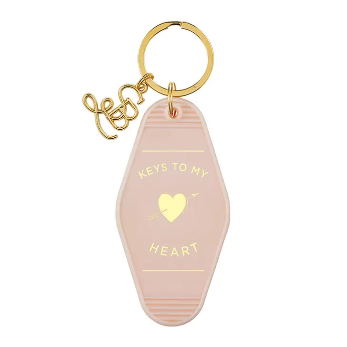 Keys to my Heart Motel Tag Keychain