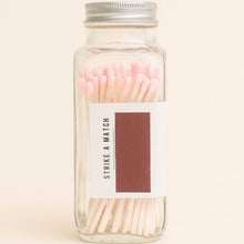 Load image into Gallery viewer, Glass Jar Safety Matches - Pink