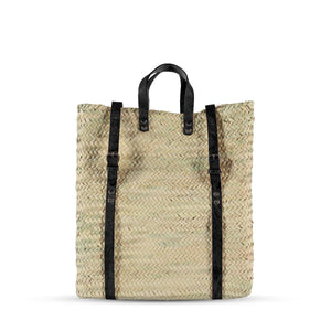 Moroccan Artisan Straw Bag Backpack