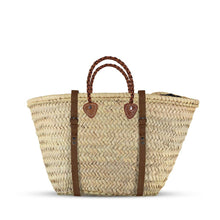 Load image into Gallery viewer, Moroccan Artisan Straw Tote Backpack