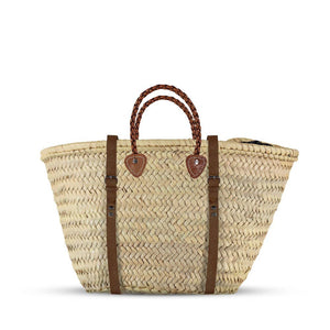 Moroccan Artisan Straw Tote Backpack