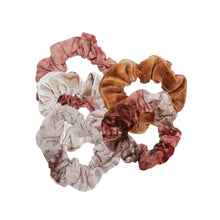 Load image into Gallery viewer, Rust Tie Dye Scrunchie Set