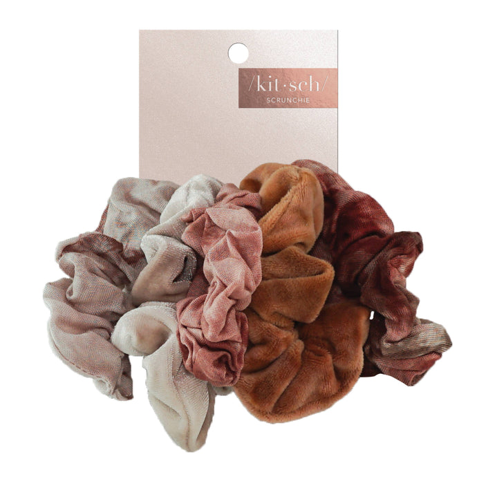 Rust Tie Dye Scrunchie Set