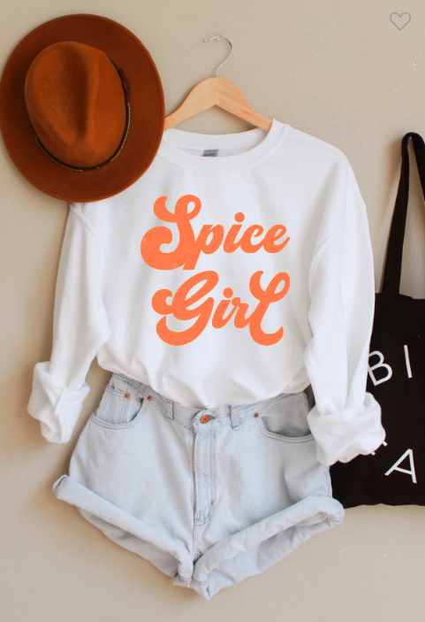 Spice Girl Long Sleeve Graphic Pullover