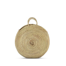 Load image into Gallery viewer, Moroccan Artisan Round Straw Market bag