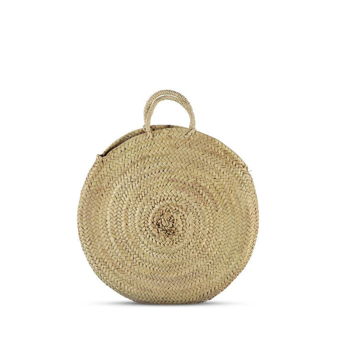 Moroccan Artisan Round Straw Market bag