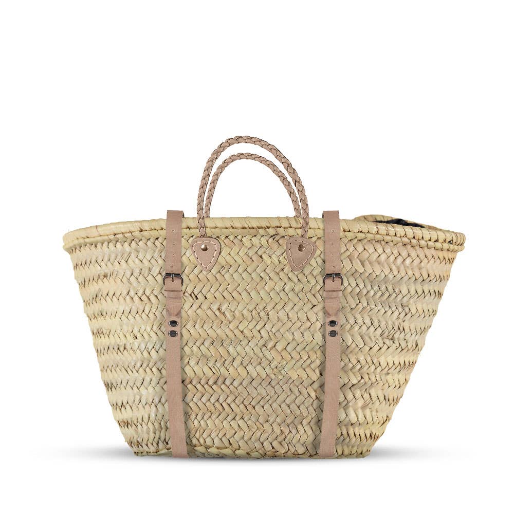 Moroccan Artisan Straw Tote Backpack